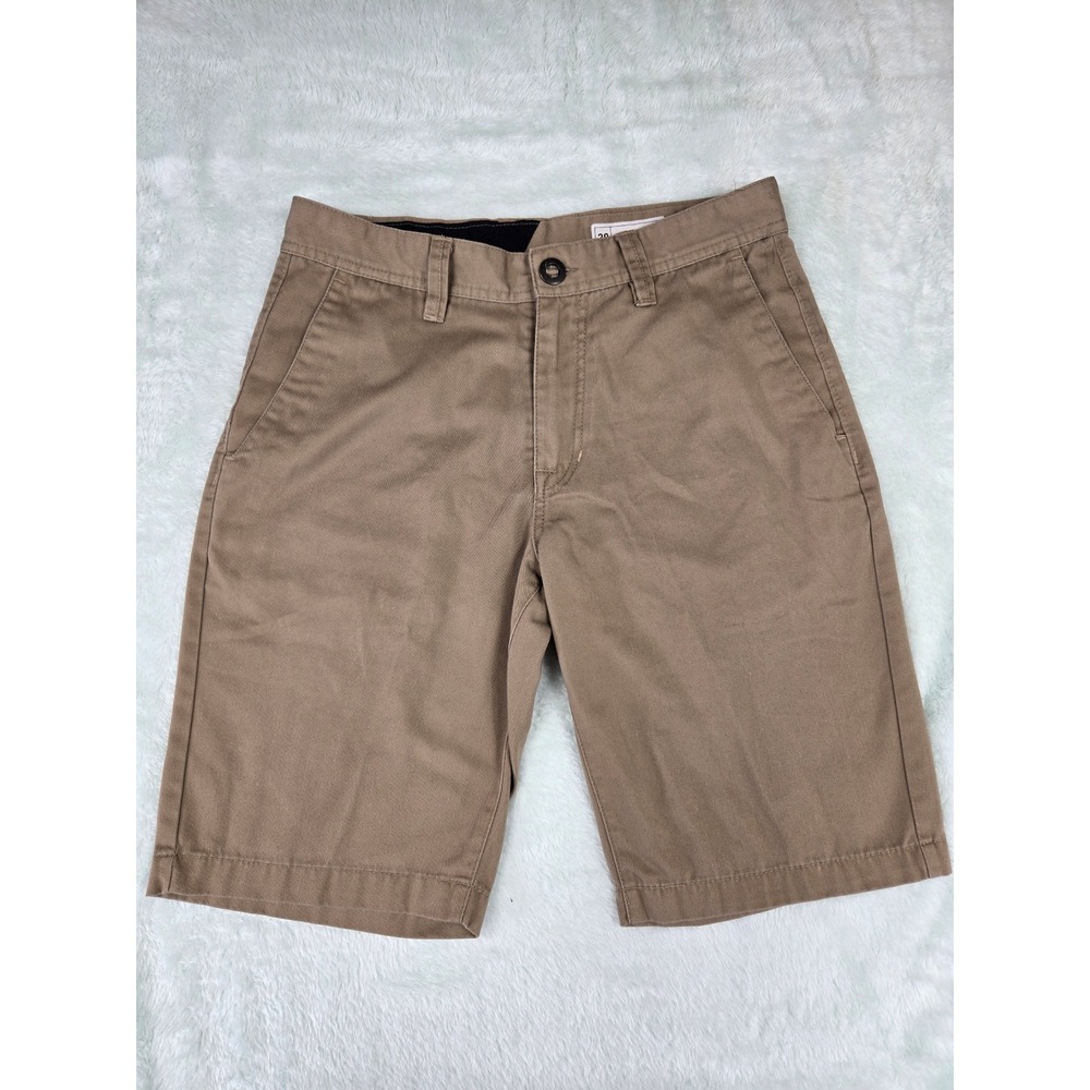 Volcom Frickin Modern Stretch Khaki Tan Chino Shorts Mens Size 29 Skate‎ Surf